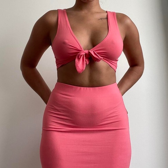 Pink Two Piece Set - Picture 1 of 4